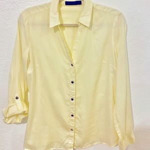 A yellow blouse from The Limited